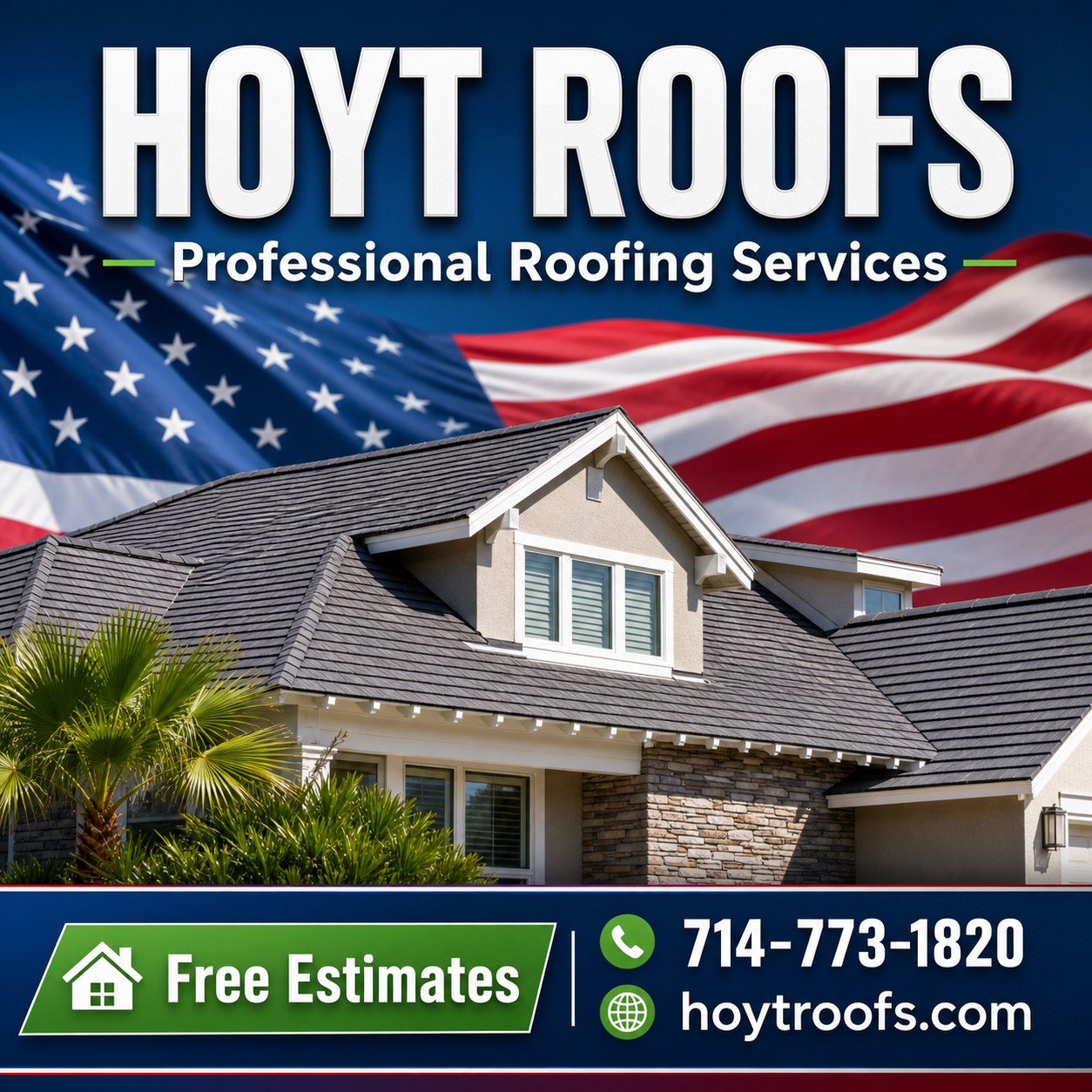 Hoyt Roofs patriotic roofing services
