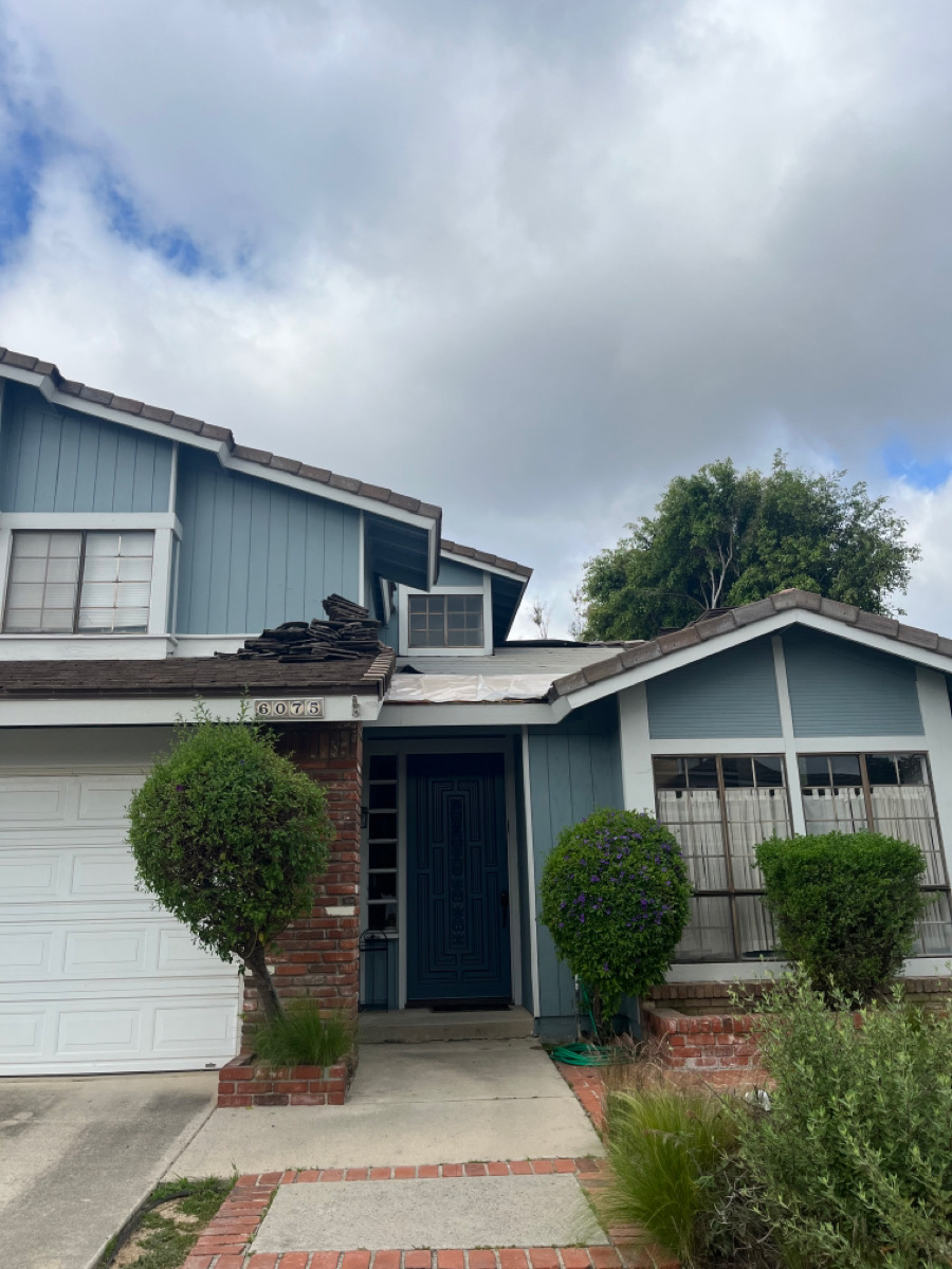 Anaheim roof repair project